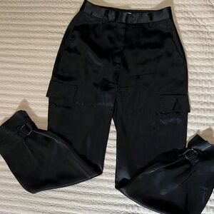 Babaton Black Satin Joggers